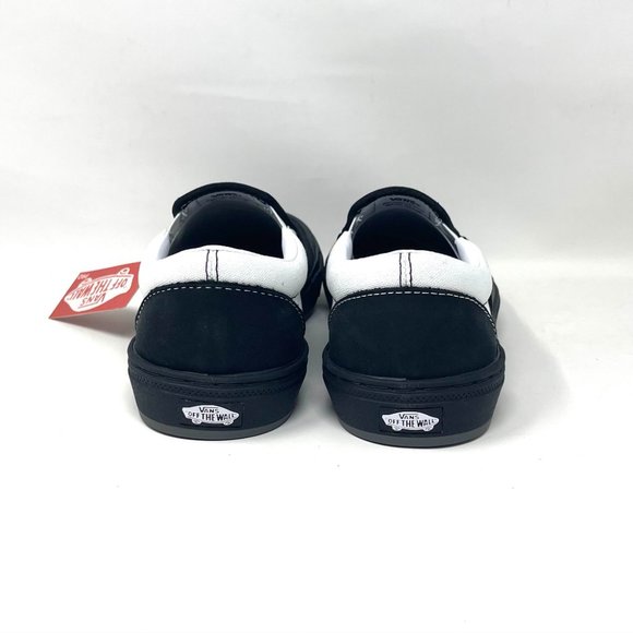 💖MEGA SALE💖VANS Bmx Slip On  Skate Dak Black White    SB Womens VN0A5HEY39M - Picture 5 of 11